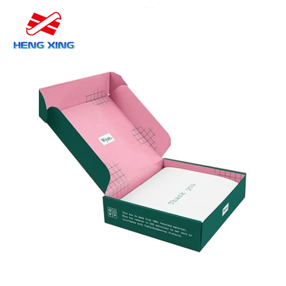 HENGXING Custom Logo Printed Small Corrugated Packaging Shipping Cardboard Box