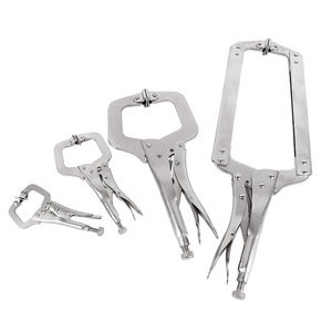 <b>C</b> Type Pliers 6 In Jaw Length Serrated Jaw 45 Steel Manual <b>Clamp</b> For Woodworking And Pipe Holding - Product Image 4