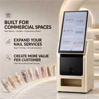 Imprimante d'art des ongles intelligente NA04 pour usage commercial avec écran tactile de 15,6 pouces, impression et séchage d'images personnalisées