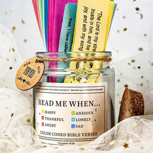 Proveedor de regalos cristianos 9 emociones 1 caja Set Francés Alemán Deutch Jar Versículos DE LA Biblia en tarro de emoción <span class=keywords><strong>Español</strong></span> - Product Image 3