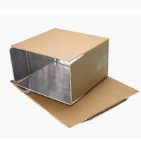 Carpeta de Embalaje Térmico para Alimentos, de Papel Kraft Ecológico, Impermeable, con Logotipo Personalizado, Venta al Por Mayor de Fábrica, Materiales Reciclados
