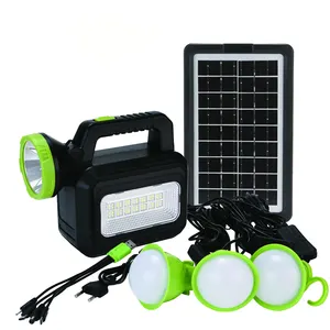 DT-9035 DAT Solar Power Beleuchtungs system Kits 6v 3.5w Power Bank mit USB und LED-Licht Solar Beleuchtungs system Kits