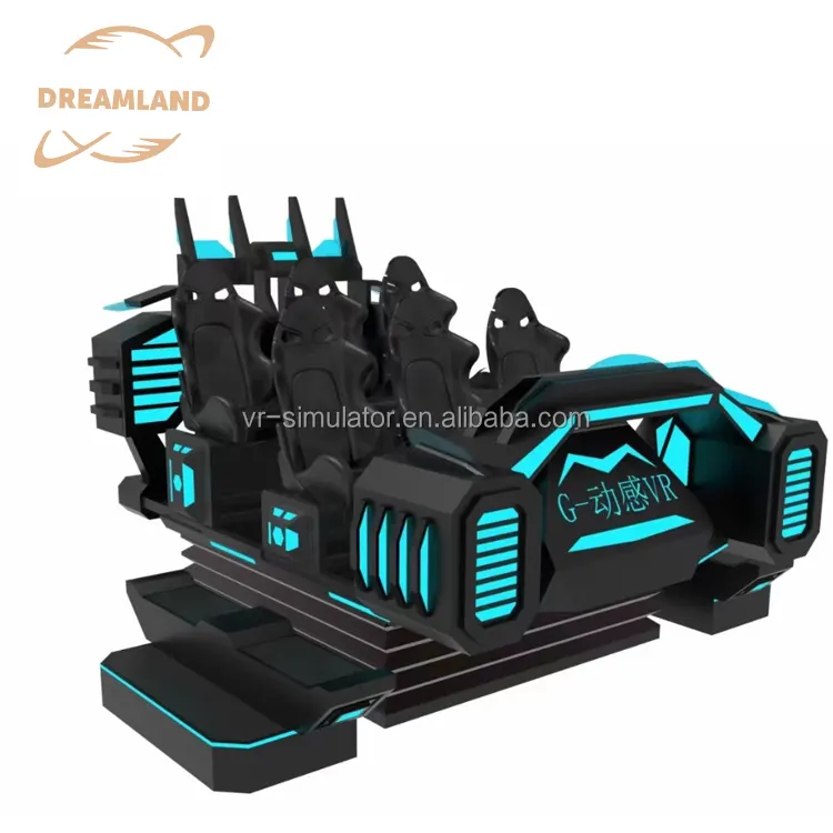 Dreamland exclusivo 9d vr cinema arcade máquinas simulador jogo filmes vr 9d vr cinema 6 assentos