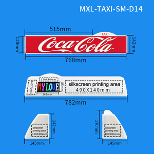 Pantalla Led de calidad personalizada asegurada Pantalla exterior Coche Universal Taxi Techo Pantalla de publicidad Caja de luz superior del coche con pantalla Led - Product Image 4