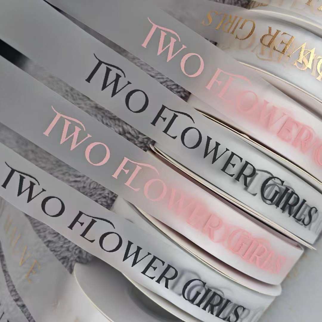 High Quality Customizable Satin Lanyards Three-Dimensional Embossed Gold Silver Lettering Ribbon Printing Logo Quality Woven Image 2