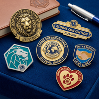 Pins en alliage de zinc personnalisés, Halloween, Croc, médicaux, magnétiques, avec logo, conception sur mesure, émail métallique, Lions Club