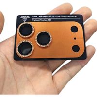 Film de protection d'objectif d'appareil photo intégral en verre trempé givré diamant HD anti-rayures et anti-chute pour 17ProMax