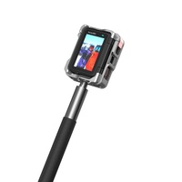 Cage de caméra en métal pour Insta360 Ace Pro 2/Ace Pro avec support à dégagement rapide et support de sabot froid et boîtier en alliage d'aluminium à filetage de 1/4"