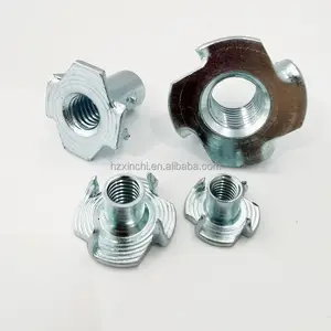 4 Claws Nut Speaker Nut T-nut 1/4-20 For Furniture Fastening