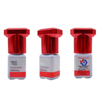 Extension de cils de haute qualité, séchage en 1 à 2 secondes, colle rouge ciel 5 ml, personnalisable, originale de Corée, sans latex, adhésif pour cils