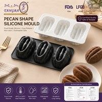 Moule de cuisson en silicone 3D TANGBA en forme de noix de pécan pour gâteaux mousse, bougies parfumées, savons faits main, qualité alimentaire FDA, épaissi, vente en gros