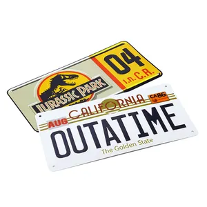 מקצועי במפעל רישיון צלחות עיתונות Outatime מתכת חותמת אישית רכב רישיון צלחת מספר