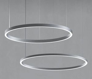 Lámpara <span class=keywords><strong>de</strong></span> Araña L31 Moderna, Luces Colgantes <span class=keywords><strong>de</strong></span> Tubo, Área <span class=keywords><strong>de</strong></span> 900mm 1200mm 1500mm 180mm, Araña Colgante Circular, Anillo LED Lineal - Product Image 1