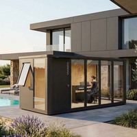 COCOVIA Blocs de construction en aluminium préassemblés Studio de jardin Studio extérieur Pod de vie en plein air Unité modulaire de villégiature