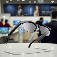 Lunettes de traduction IA F-01 avec lecteur de musique sans fil, prise en charge des appels vidéo et de la traduction, enregistrement des réunions, l'indispensable pour le bureau