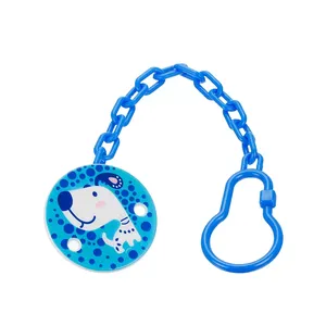 Bestseller Aangepaste Hoge Kwaliteit Bpa Gratis Eco-Vriendelijke Plastic Pp Ketting Clip Cartoon Baby Fopspeen Clip