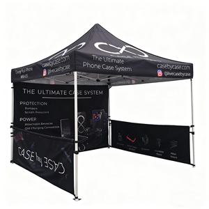 Tenda Pieghevole Personalizzata 10x10 con Telaio in Alluminio Resistente, Resistente ai Raggi UV, per Pubblicità Esterna ed Eventi - Product Image 4