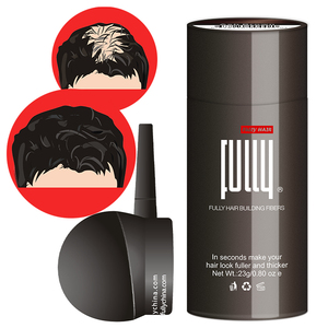 Fibres capillaires densifiantes 23g Poudre noire pour épaissir et redensifier les cheveux pour hommes et femmes - Product Image 1