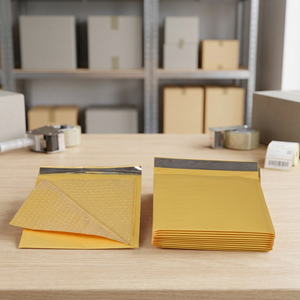 Enveloppes à bulles en kraft jaune, format A4, sacs d'expédition rembourrés, enveloppes de protection pour envoi postal, ensemble de papeterie - Product Image 2