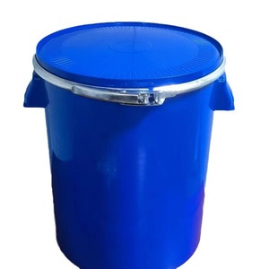 Seau cylindrique bleu de 20 L avec pince métallique, étanchéité renforcée, fût chimique pour stockage et transport - Product Image 5