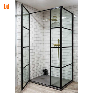 Mampara <span class=keywords><strong>de</strong></span> ducha cuadrada <span class=keywords><strong>de</strong></span> cristal para <span class=keywords><strong>baño</strong></span>, personalizada para apartamentos <span class=keywords><strong>de</strong></span> hotel, para cuartos <span class=keywords><strong>de</strong></span> ducha húmedos. - Product Image 3