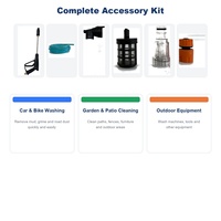 Nettoyeur haute pression portable 1500W 180 bars, kit complet avec canon à mousse et accessoires