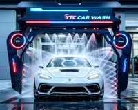 Machine de lavage de voiture sans contact de luxe, idéale pour les SUV, les bus et les fourgonnettes