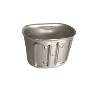 Gourde de camping en aluminium d'origine pour extérieur avec support, type cantine marine - Product Image 3