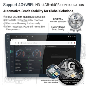 Reproductor de DVD universal Android para coche, estéreo de 9, 10, 11 y 13 pulgadas, audio DSP, GPS, Carplay, pantalla táctil - Product Image 3