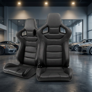 Siège sport en cuir PU Euro SSCUS EU-PU personnalisé avec rembourrage confortable et design élégant pour voitures modifiées - Product Image 1