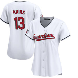 2025 Damen Cleveland Heim Limited Baseball Trikot Individuell Anpassbar Genähte Bestickte Uniformen Logos Weiß Übergröße Feuchtigkeitsableitend - Product Image 3