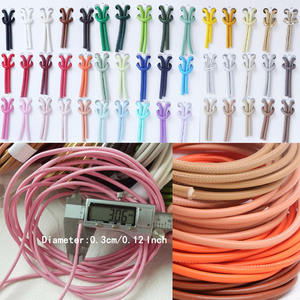 สายหนัง PU ถักแบบทนทานขนาด 3 มม. สีลูกกวาด แกนกลม สำหรับทำหูกระเป๋า DIY เย็บปักถักร้อย ซ่อมกระเป๋า แฟชั่น - Product Image 1