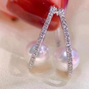 อุปกรณ์ทำเครื่องประดับเงินแท้ S925 รุ่น 21583 สำหรับติดมุก DIY เครื่องประดับเงินแฟชั่น ตัวล็อคต่างหูทรงรี 7-9 มม. สำหรับติดคริสตัล - Product Image 2