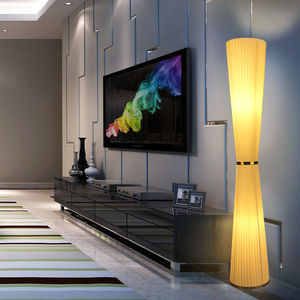 Nordique moderne PE blanc LED <span class=keywords><strong>lampadaire</strong></span> E27 Base en acier inoxydable support d'angle debout avec interrupteur au <span class=keywords><strong>pied</strong></span> pour <span class=keywords><strong>salon</strong></span> - Product Image 3