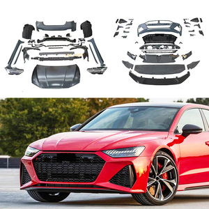 ชุดแต่งรอบคันสไตล์ RS7 ปี 2023+ พร้อมกันชนหน้า-หลังและไฟหน้า สำหรับ <span class=keywords><strong>Audi</strong></span> A6 C7 <span class=keywords><strong>S6</strong></span> 4G ปี 2015 2016 2017 <span class=keywords><strong>2018</strong></span> (แปลงรุ่นเก่าเป็นรุ่นใหม่) - Product Image 3