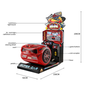 <span class=keywords><strong>Simulatore</strong></span> <span class=keywords><strong>di</strong></span> Guida per Bambini, Nuovo Prodotto all'Ingrosso, Macchina da Gioco Arcade 4D per Corse Automobilistiche - Product Image 3