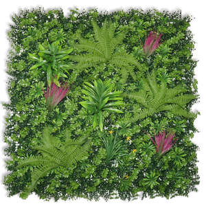 <span class=keywords><strong>Mur</strong></span> artificiel imperméable de haie de boîte de verdure extérieure de <span class=keywords><strong>plante</strong></span> artificielle résistante UV pour la terrasse de restaurant - Product Image 1