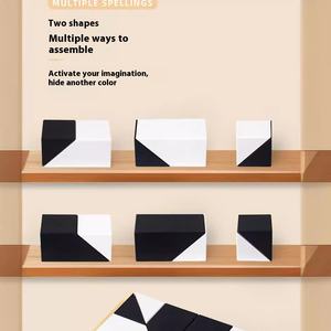 Blocs cachés noirs et blancs Puzzle jouets jouets <span class=keywords><strong>math</strong></span>ématiques pour jeu d'imagination interactif parent-enfant - Product Image 5