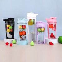 Nouveau gobelet shaker scellé pour le sport et le fitness, en plastique, pour mélanger les protéines en poudre et les milkshakes, avec boule mélangeuse