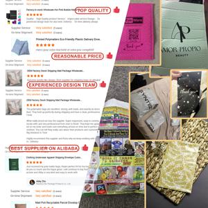 Emballage pour vêtements, pochette en poly recyclé écologique, imperméable, résistante, auto-adhésive, mignonne, pour l'expédition en vrac pour les petites entreprises - Product Image 4