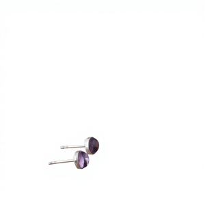 Boucles d'oreilles pendantes en argent sterling 925 avec améthyste naturelle, véritable pierre précieuse violette, bijoux de luxe pour femmes, mariage, fête, pierre de naissance - Product Image 1
