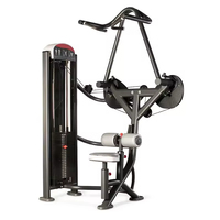 Machine à tractions dorsales circulaire à charge par broches, avec pile de poids réglable en acier, équipement commercial d'entraînement pour le dos et les jambes - Tornado Fitness