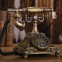 Décoration de maison à vendre la meilleure qualité européenne cordon fantaisie avec carte Sim Modem vieux téléphone Antique Style rétro téléphone fixe