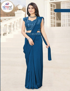 Saris Prêts-à-Porter de Qualité Supérieure pour Femmes – Designs Modernes et Traditionnels, Parfaits pour les Fêtes, Protection Solaire, Séchage Rapide, Vente en Gros - Product Image 6