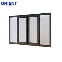 Puerta y Ventanas Corredizas Verticales Exteriores de Aluminio Negro Insonorizadas de Alta Calidad