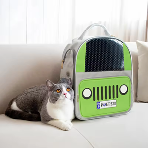 Toptan sevimli köpek sırt çantası moda Oxford malzeme nefes Pet açık seyahat taşıyıcısı taşınabilir katlanabilir katı - Product Image 1