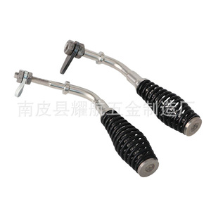 Poignée à ressort Yaohang M8 M10 en métal poli pour accessoire de porte de foyer, chaudière, poêle, four - Product Image 4