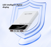 Dernier modèle, logo personnalisé, chargeur portable PD22.5W super rapide, double USB, batterie externe 10000mAh, batterie externe avec lumière LED