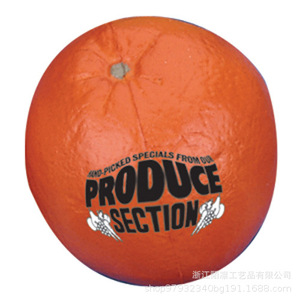 Pu Foam Orange Shape High <b>Rebound</b> Stress Toy Cartoon Fruit Toy For Kids 5-7 Years Unisex Portable - Product Image 2
