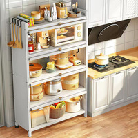 Étagère de rangement grande capacité pour cuisine en acier carbone blanc, échantillon gratuit, offre spéciale